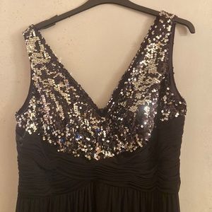 Chiffon n sequins gown